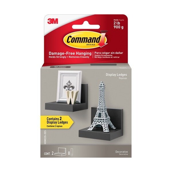 3M Commercial Shelf, Ledge, Dsply, Cmmnd, 2PK MMMHOM23S2ES - main